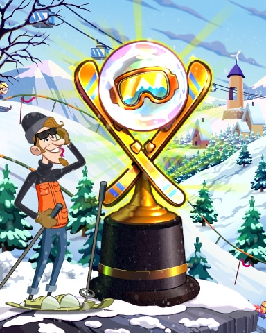 Pogo Snowy Slalom Victory Badge