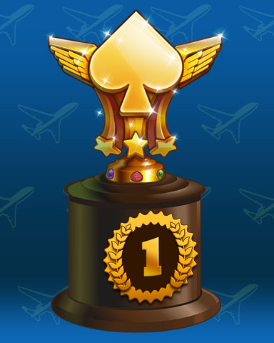 Soaring Spades Lap 1 Badge - First Class Solitaire HD