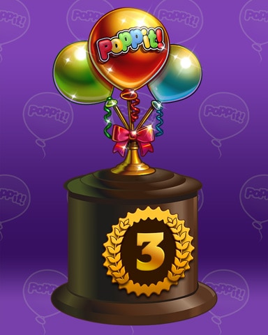 Triple Pop Lap 3 Badge - Poppit! Bingo