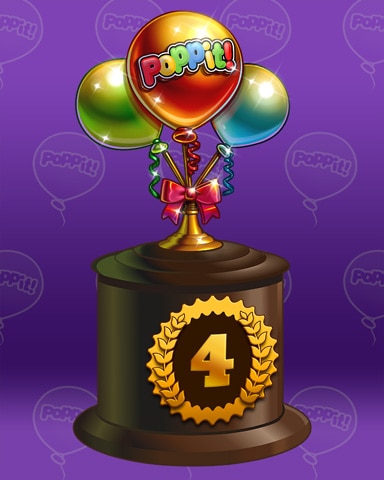 Triple Pop Lap 4 Badge - Poppit! Bingo