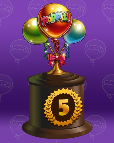 Triple Pop Lap 5 Badge - Poppit! Bingo