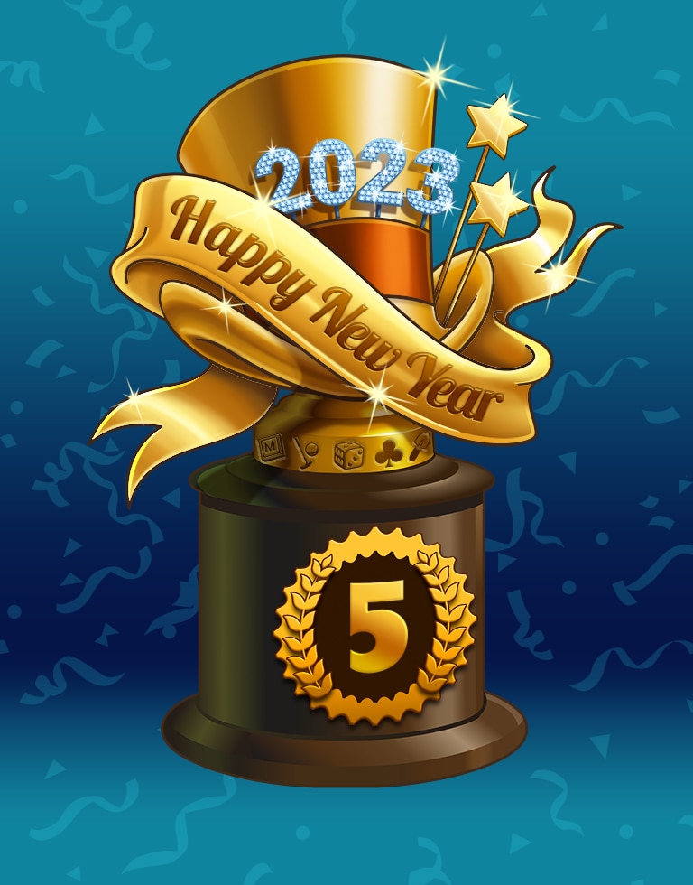 Top Of The Year Lap 5 Badge - Double Deuce Poker HD