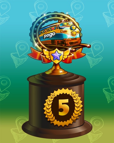 Pogo Express Lap 5 Badge - Peggle Blast HD