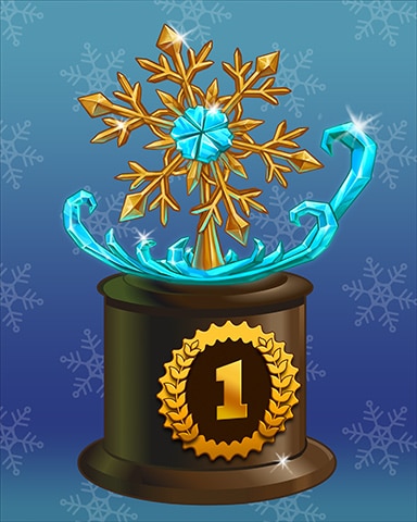 Shimmering Snowflake Lap 1 Badge - Quinn's Aquarium