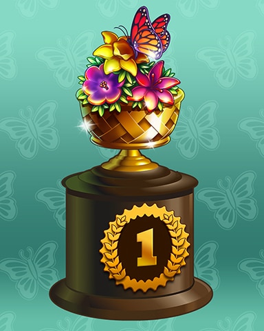 Butterfly Friends Lap 1 Badge - Solitaire Home Story