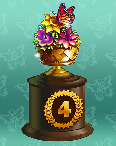 Butterfly Friends Lap 4 Badge - Payday Freecell HD