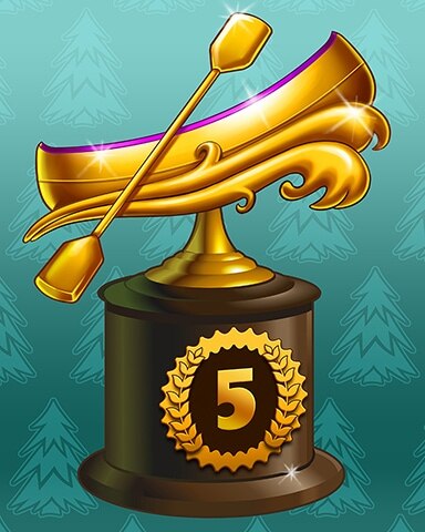 Golden Canoe Lap 5 Badge - Trizzle