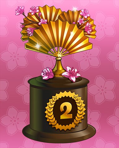 Golden Fan Lap 2 Badge - Peggle Blast HD