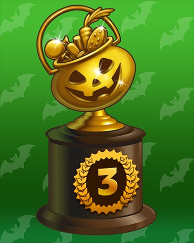 Crazy Pumpkin Lap 3 Badge - Solitaire Home Story