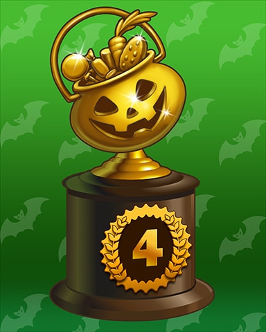 Crazy Pumpkin Lap 4 Badge - Word Whomp HD