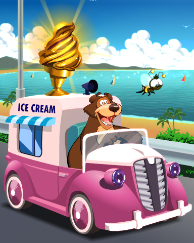 Pogo Golden Cone Victory Badge