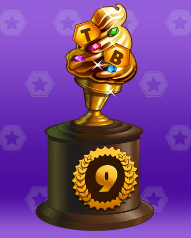 Golden Cone Lap 9 Badge - Tumble Bees HD