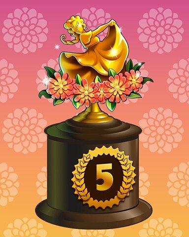 Golden Dancer Lap 5 Badge - Wheel Of Fortune: Pogo Edition Golden Dancer Lap 5 Badge - Wheel Of Fortune: Pogo Edition