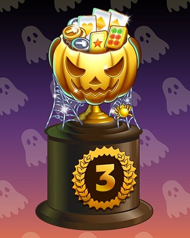 Ghastly Figures Lap 3 Badge - Mahjong Sanctuary