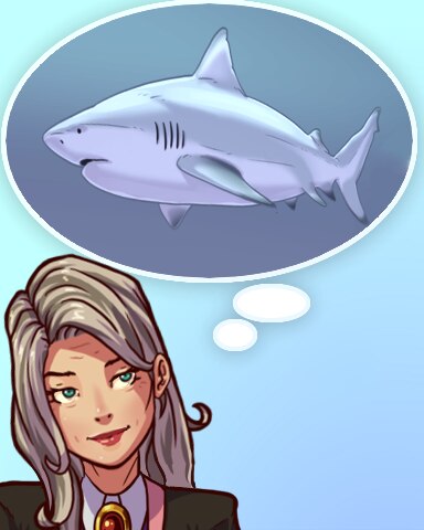 Who's The Real Shark? Badge - Quinn's Aquarium