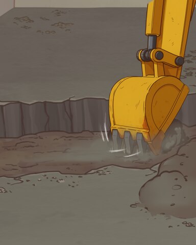 Excavation Sensation Badge - Quinn's Aquarium