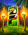 Tiki Toucan Badge - Mahjong Safari HD