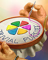 Home-spun Pursuits Badge - TRIVIAL PURSUIT Daily 20