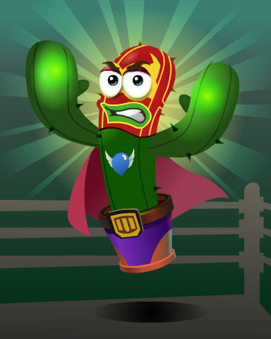 Luchador Spike Badge - Poppit! HD