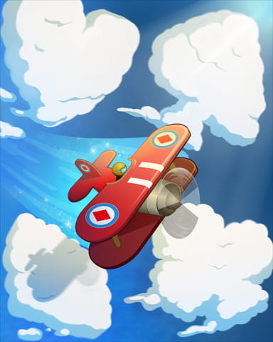 Suited Clouds Badge - Aces Up! HD