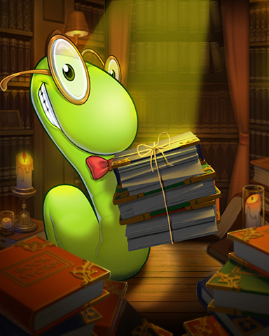 Light Reading Badge - Bookworm HD