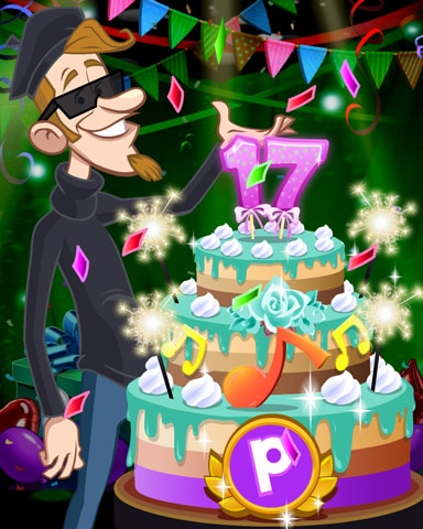 Beatnik's Party Cake Badge - Canasta HD