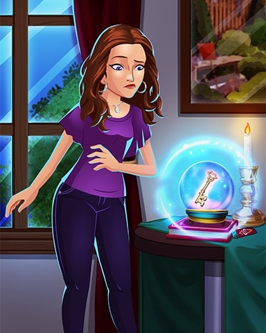 Crystal Ball Claire Badge - Claire Hart: Secret In The Shadows Crystal Ball Claire Badge - Claire Hart: Secret In The Shadows