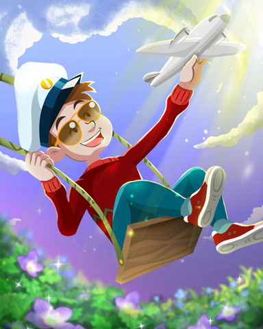 Dreaming Of Flight Badge - First Class Solitaire HD