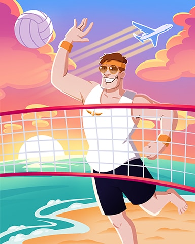 Volleyball King Badge - First Class Solitaire HD Volleyball King Badge - First Class Solitaire HD