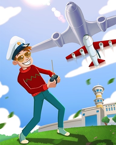 Child Flying Toy Plane Badge - First Class Solitaire HD Child Flying Toy Plane Badge - First Class Solitaire HD