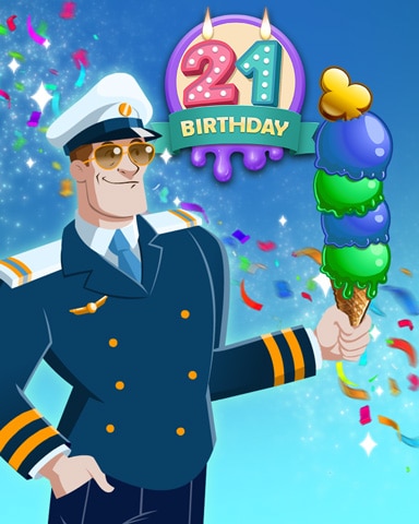 Ice Cream Captain Badge - First Class Solitaire HD