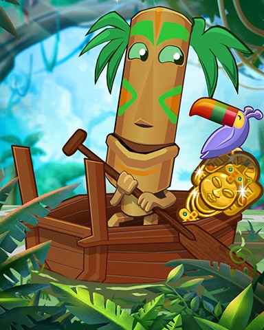 Tiki's Treasure Hunt Badge - Jungle Gin HD