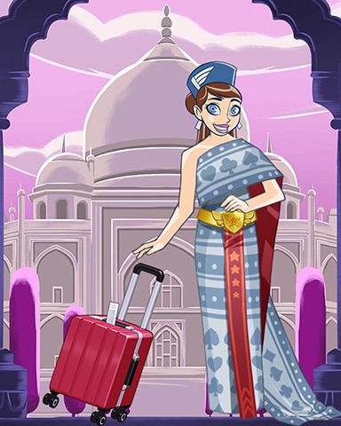Pam In Thailand Badge - Jet Set Solitaire