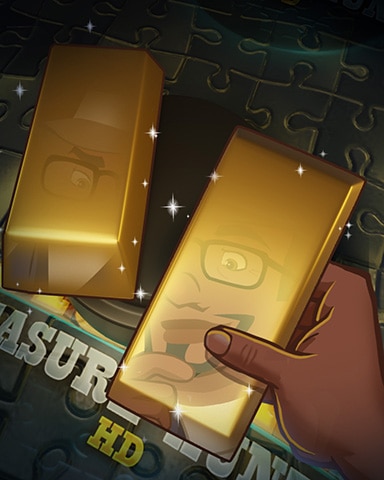 Golden Reflection Badge - Jigsaw Treasure Hunter HD