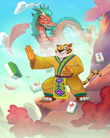 Ninja Garden Tiger Badge - Mahjong Garden HD