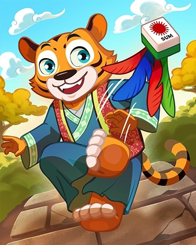 Jianzi Tiger Badge - Mahjong Garden HD