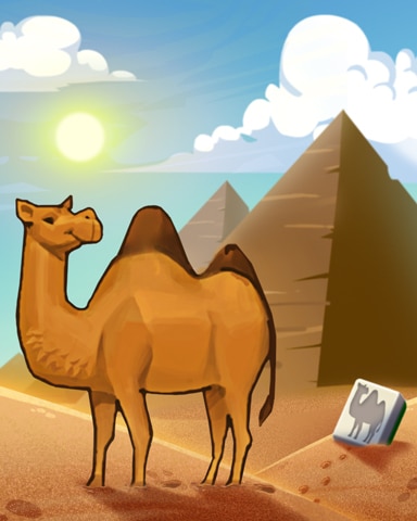 Giza Camel Badge - Mahjong Safari HD