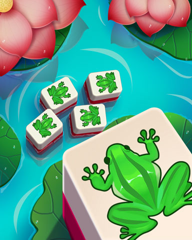 Froggy Frolics Badge - Mahjong Safari HD