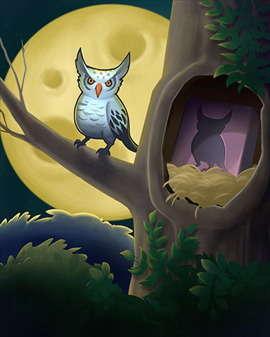 Night Owl Badge - Mahjong Safari HD