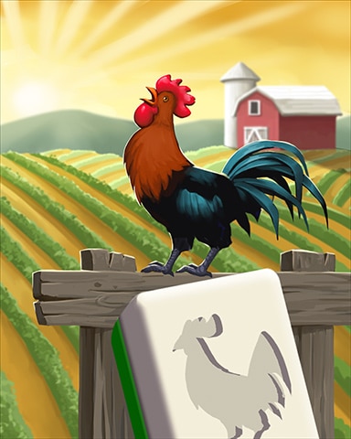 Morning Rooster Badge - Mahjong Safari HD