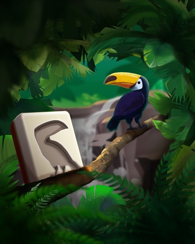 Toucan Play Badge - Mahjong Safari HD