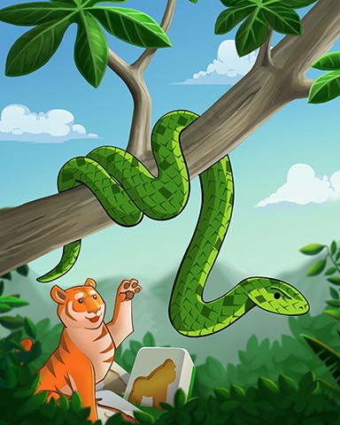 Unlikely Greetings Badge - Mahjong Safari HD