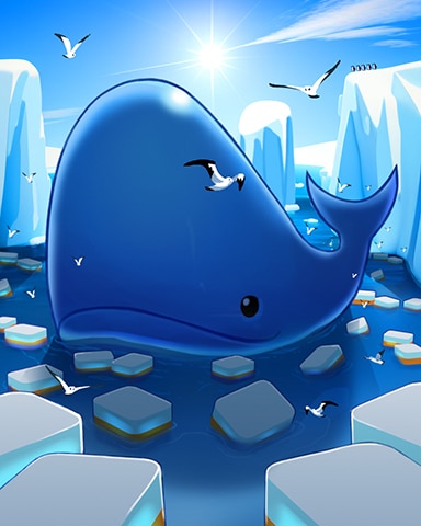 Happy Whale Badge - Mahjong Safari HD