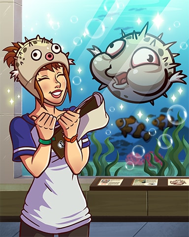 Puffer Fish Hat Badge - Quinn's Aquarium Puffer Fish Hat Badge - Quinn's Aquarium