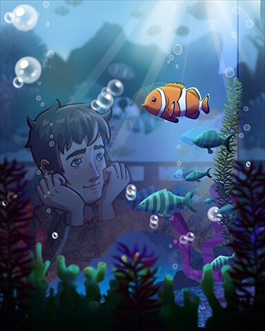 Thinking Sam Badge - Quinn's Aquarium