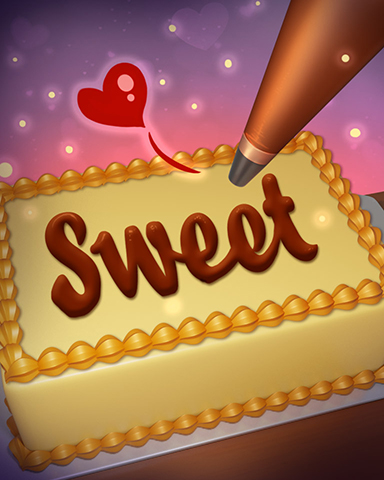 Sweetest Words Badge - SCRABBLE