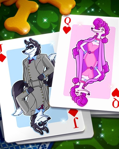 Poker Pup Cards Badge - Spades HD