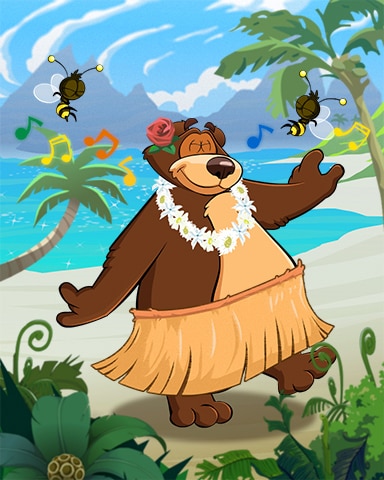 Boogie's Luau Badge - Tumble Bees HD