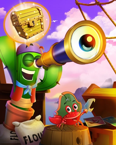 Treasure Ahoy Badge - Thousand Island Solitaire HD