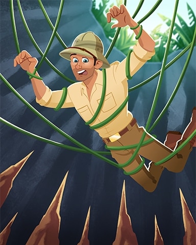 Jungle Pit Trap Badge - Tri-Peaks Solitaire HD